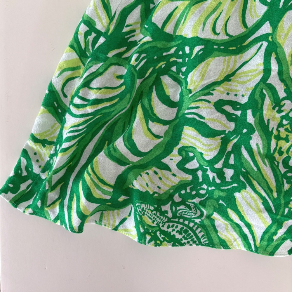 Lilly Pulitzer Ramona Mini Skort‎ Size 4 Toucan Green Print Stretch Tropical